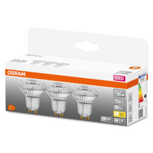 Osram Led 呕ar贸wki Halogen GU10 2,6W 2700K 36st x3