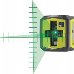 RYOBI Poziomica Laserowa - Laser Krzyżowy Zielony RBCLLG2