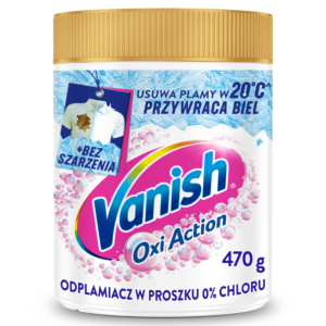Vanish Oxi action odplamiacz w proszku do białego prania 470g