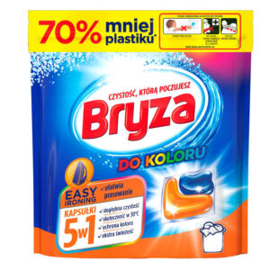 Bryza Kapsu艂ki do prania koloru u艂atwiaj膮ce prasowanie 5w1 38 sztuk