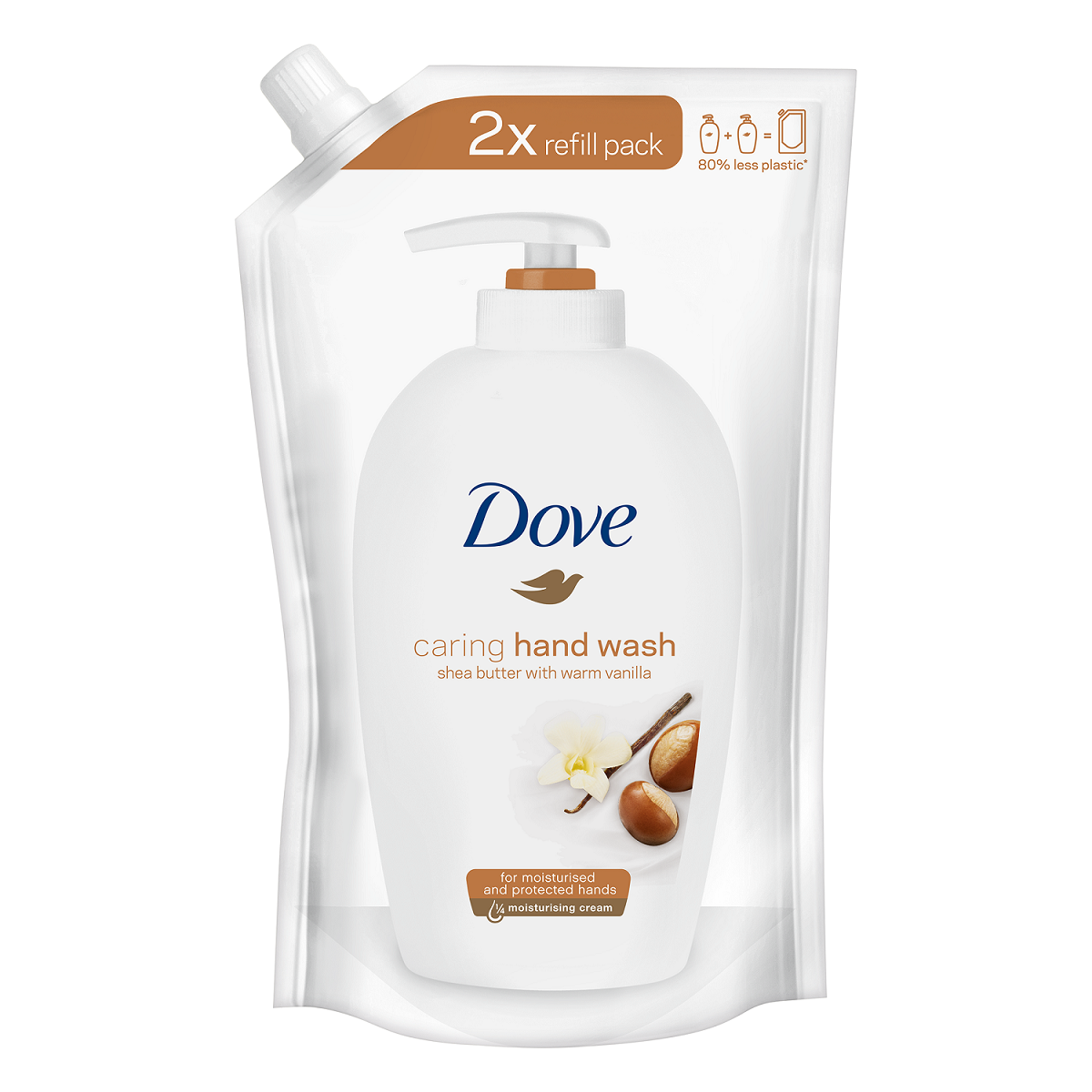 Dove Mydło do Rąk w Płynie Zapach Masło Shea i Wanilia Zapas Refill 500ml