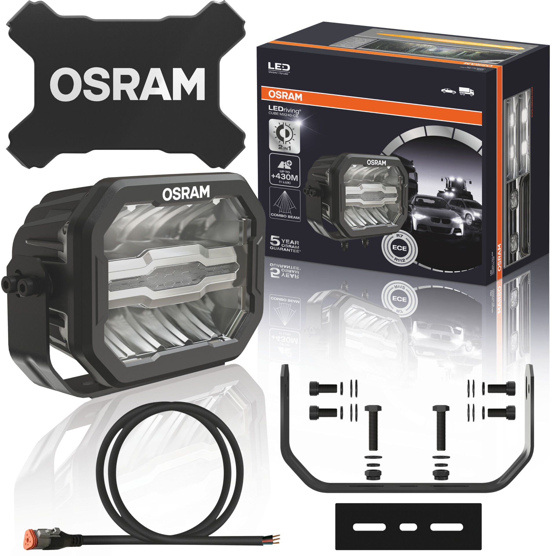 Osram lampa drogowa dalekosiężna CUBE MX240-CB