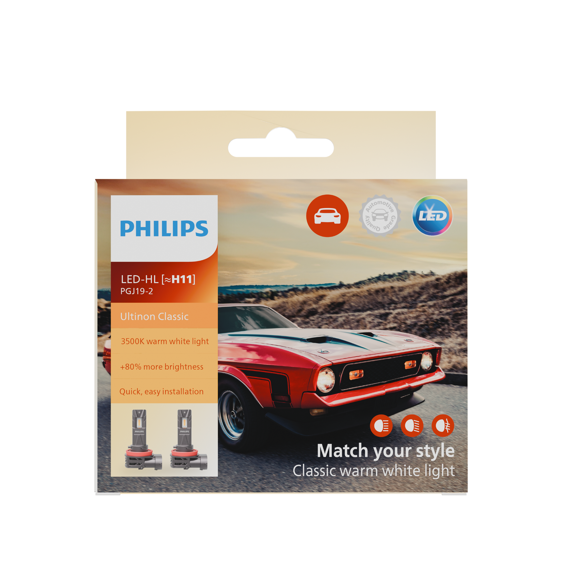 Żarówki Philips LED Ultinon Classic UC2510 H11 12V 3500K - obrazek 2