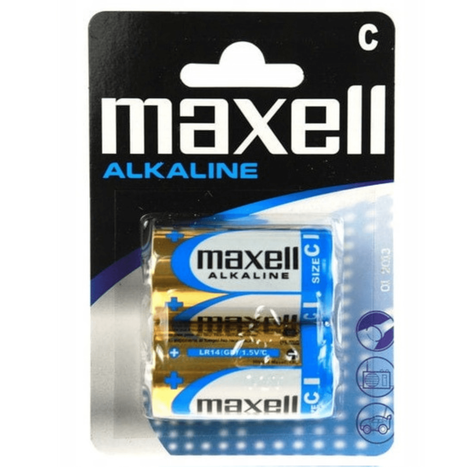 MAXELL 2x BATERIA ALKALICZNA LR14 R14 C MN1400
