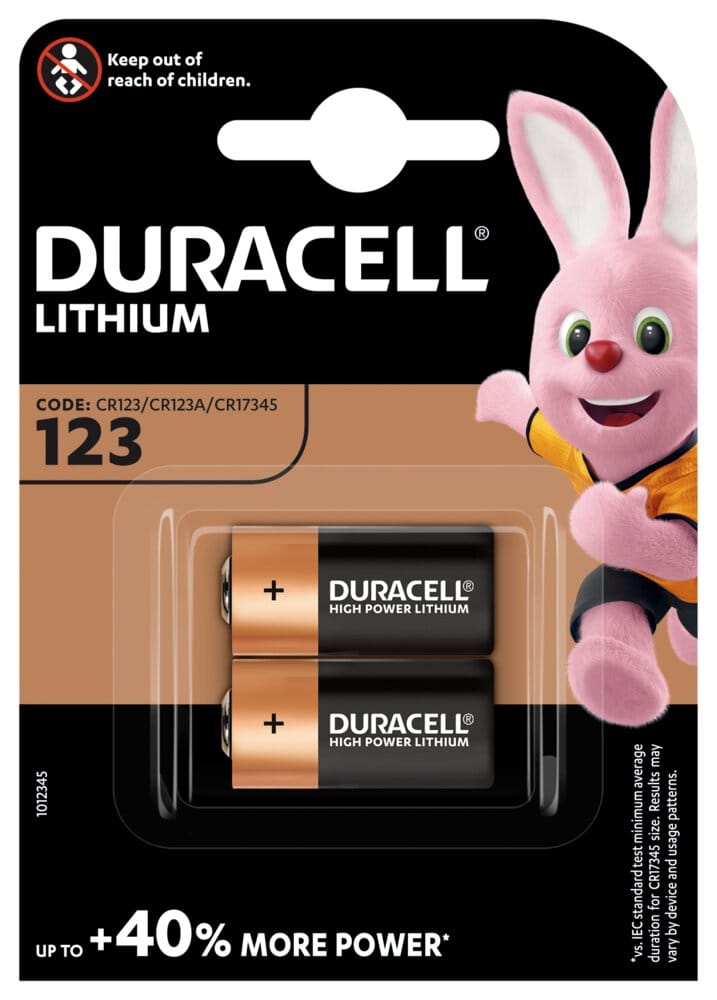 Duracell 2x BATERIA CR123 DL123 CR123A 123 PHOTO
