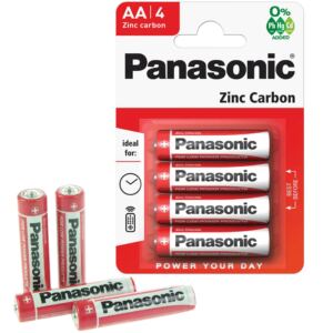 Panasonic Red Baterie Paluszki Cynkowo-węglowe LR6 4BL AA