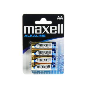 Maxell Baterie bateria alkaliczna AA LR6 4 sztuki