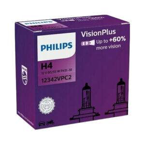 Philips 2xŻarówki H4 VisionPlus 60% Więcej Światła