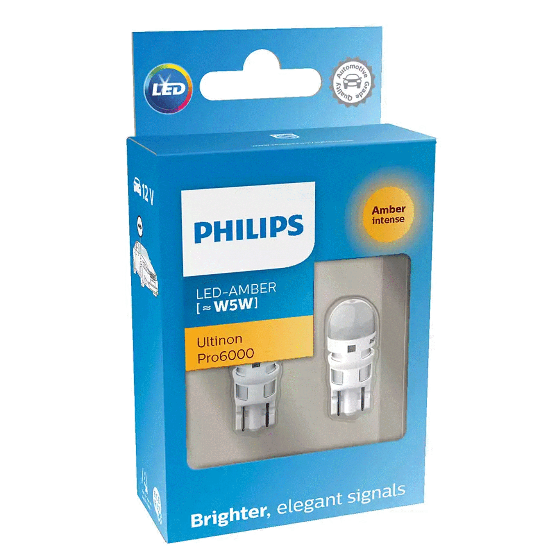 Żarówki Philips Led W5W Amber AU60 12V - obrazek 4