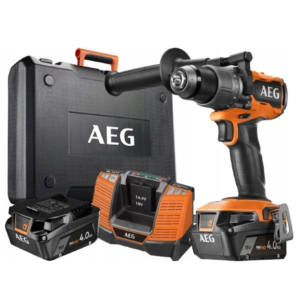 Wiertarko Wkr臋tarka 18V AEG Bezszczotkowa + 2x Aku 4.0 Ah + 艁adowarka