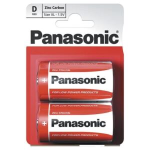 Panasonic Baterie cynkowo-węglowe RED 2x R20 D