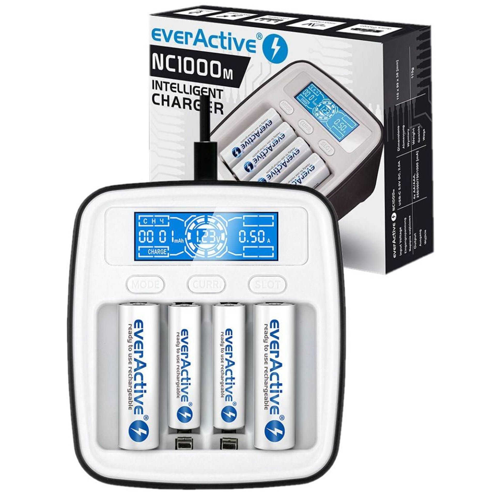 EverActive Ładowarka NC-1000M USB-C