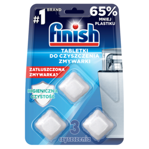 Finish Tabletki do czyszczenia zmywarki 3 u偶ycia sztuki