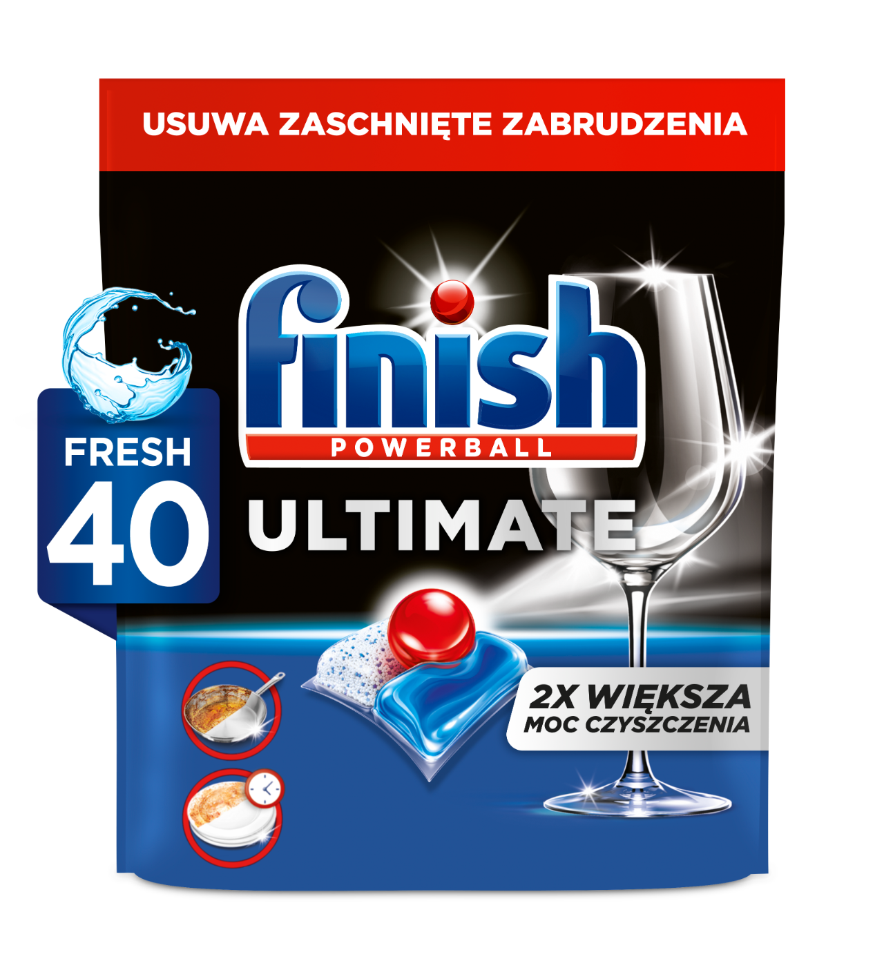 Finish Ultimate kapsułki do zmywarki świeży zapach 40 sztuk