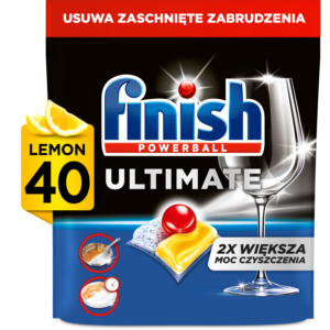 Finish Ultimate kapsu艂ki do zmywarki cytrynowe 40 sztuk