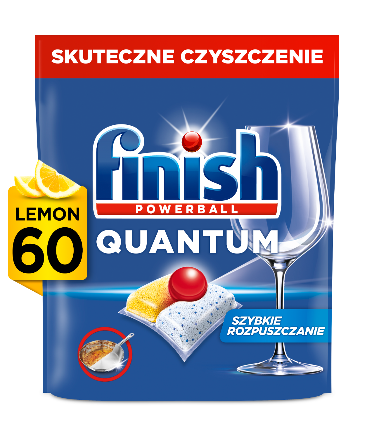 Finish Quantum kapsułki do zmywarki cytrynowe 60 sztuk