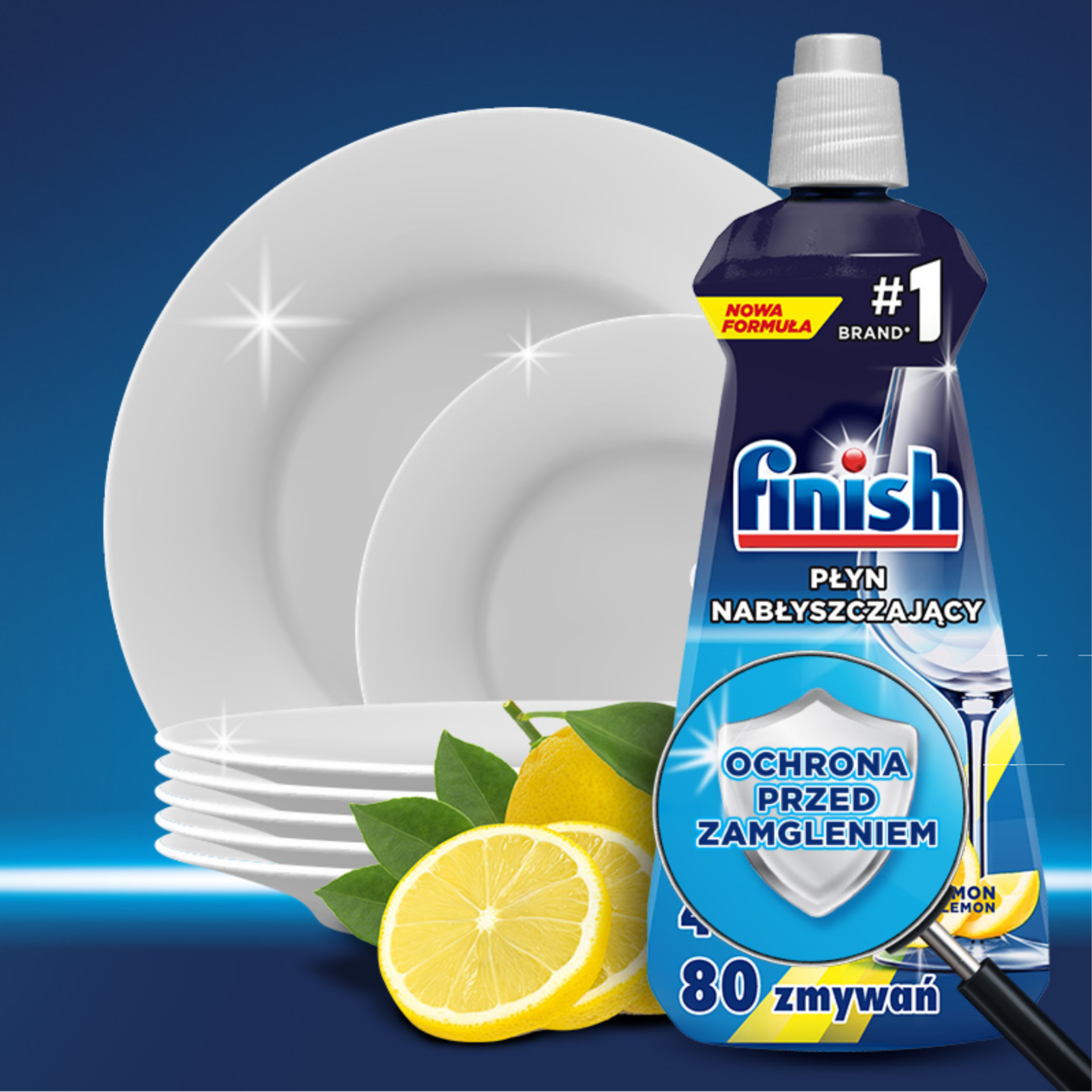 Finish Płyn nabłyszczający do zmywarki nabłyszczacz cytrynowy 400ml - obrazek 2