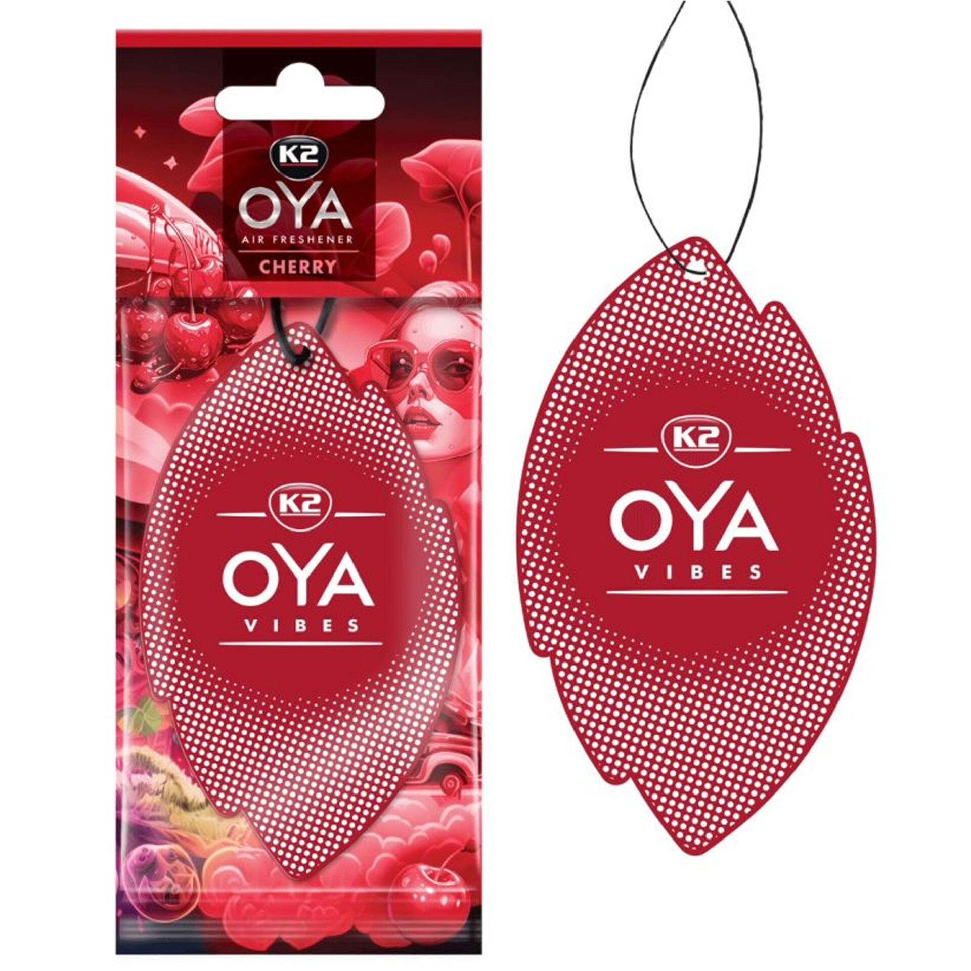 K2 V910 OYA Vibes Cherry Zawieszka Zapachowa Czerwona