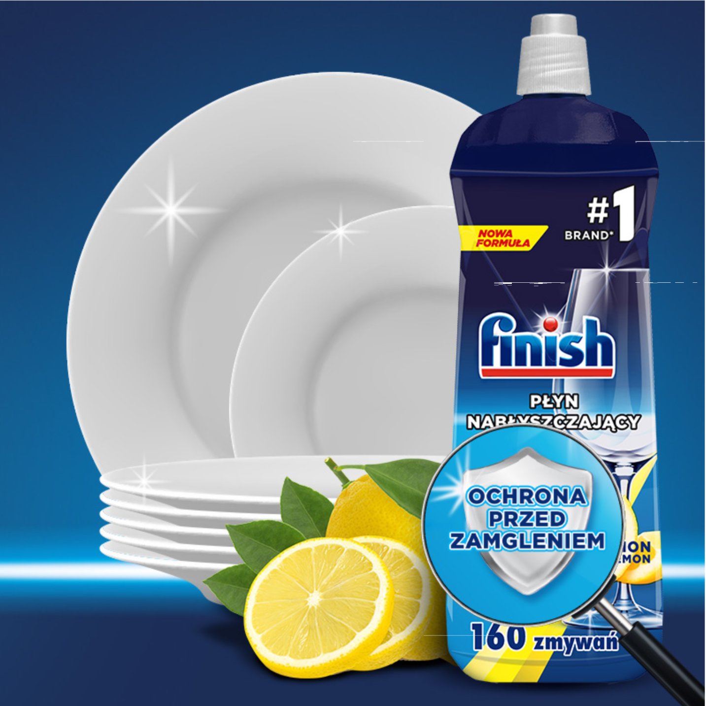 Finish Płyn nabłyszczający do zmywarki nabłyszczacz cytrynowy 800ml - obrazek 2