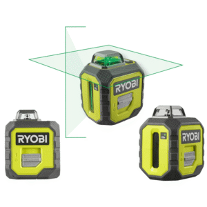 Ryobi Laser Krzyżowy Płaszczyznowy Zielony 360° RB360GLL