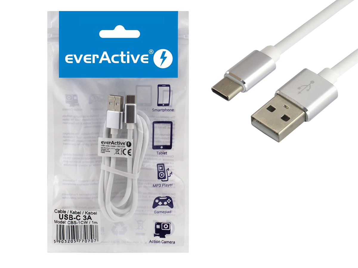 SZYBKI KABEL USB-C 2.4M MOCNY PRZEWÓD W OPLOCIE 1M 100CM QUICK CHARGE