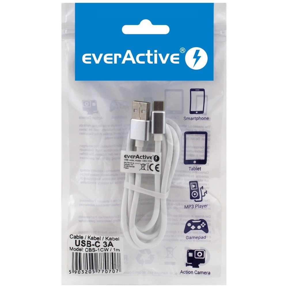 SZYBKI KABEL USB-C 2.4M MOCNY PRZEWÓD W OPLOCIE 1M 100CM QUICK CHARGE - obrazek 2