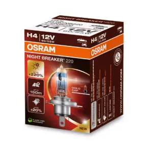 Osram żarówka H4 Night Breaker +220% do +150m +20% bielsze światło