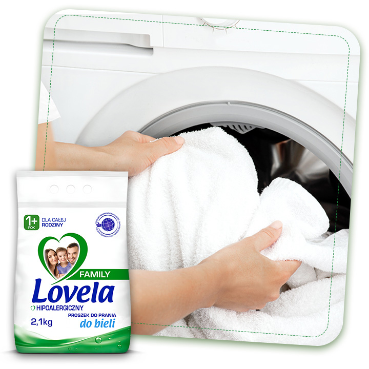 Lovela Family hipoalergiczny proszek do prania bieli 2,1kg - obrazek 6