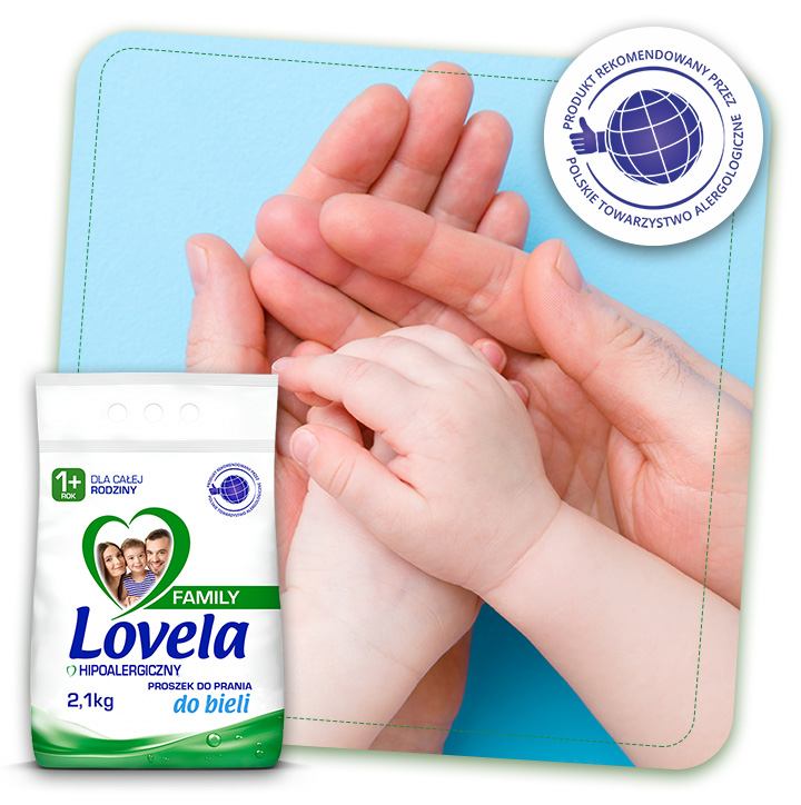 Lovela Family hipoalergiczny proszek do prania bieli 2,1kg - obrazek 4