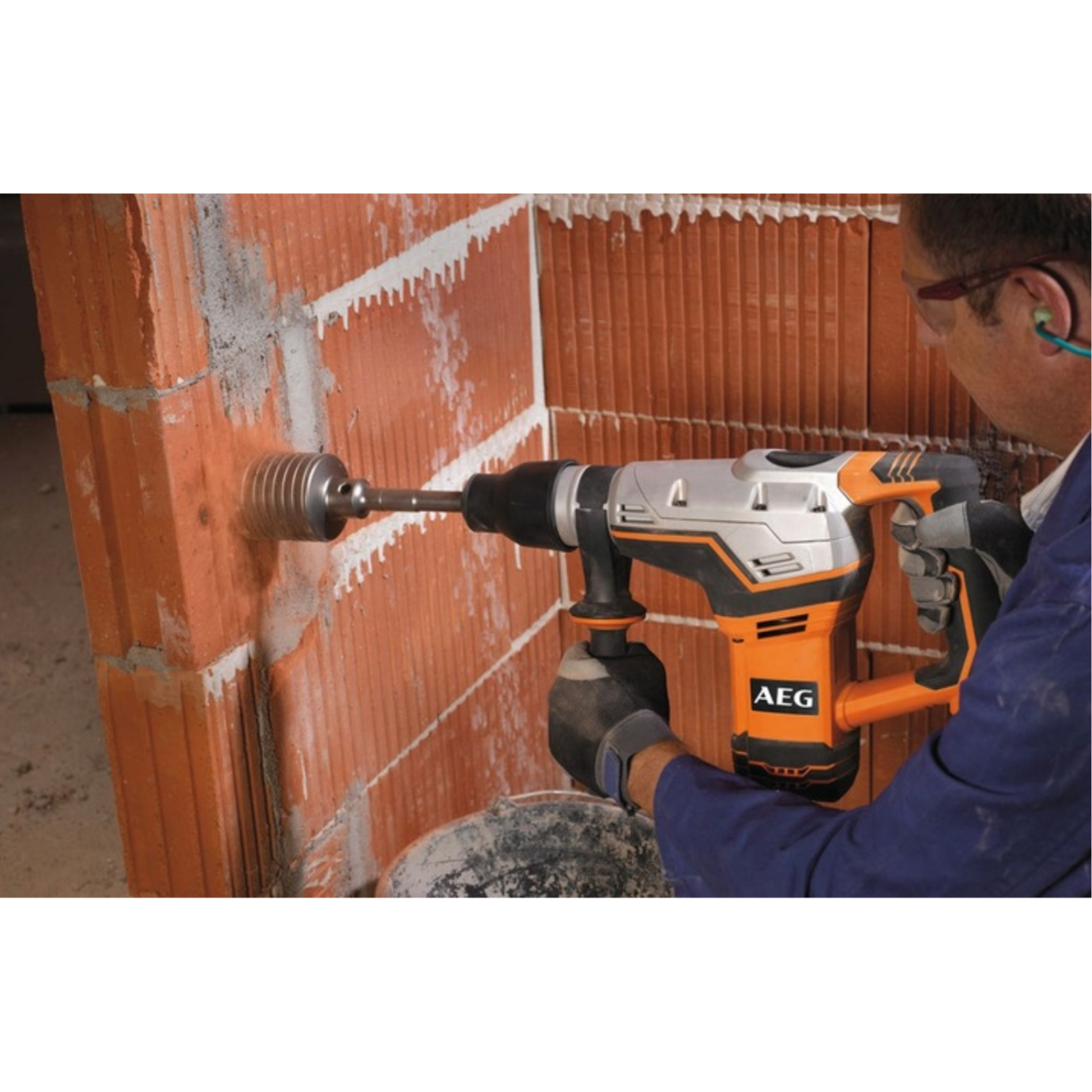 AEG MŁOT WIELOFUNKCYJNY UDAROWO-OBROTOWY SDS-MAX 1100W KH 5G - obrazek 3