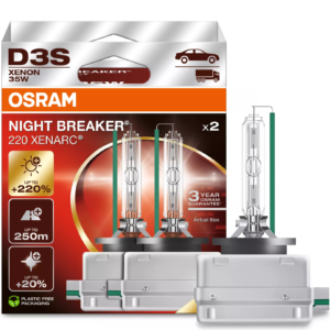 Osram Ksenon Night Breaker Xenarc D3S 220% +250M +20% Ja艣niejsze 艣wiat艂o