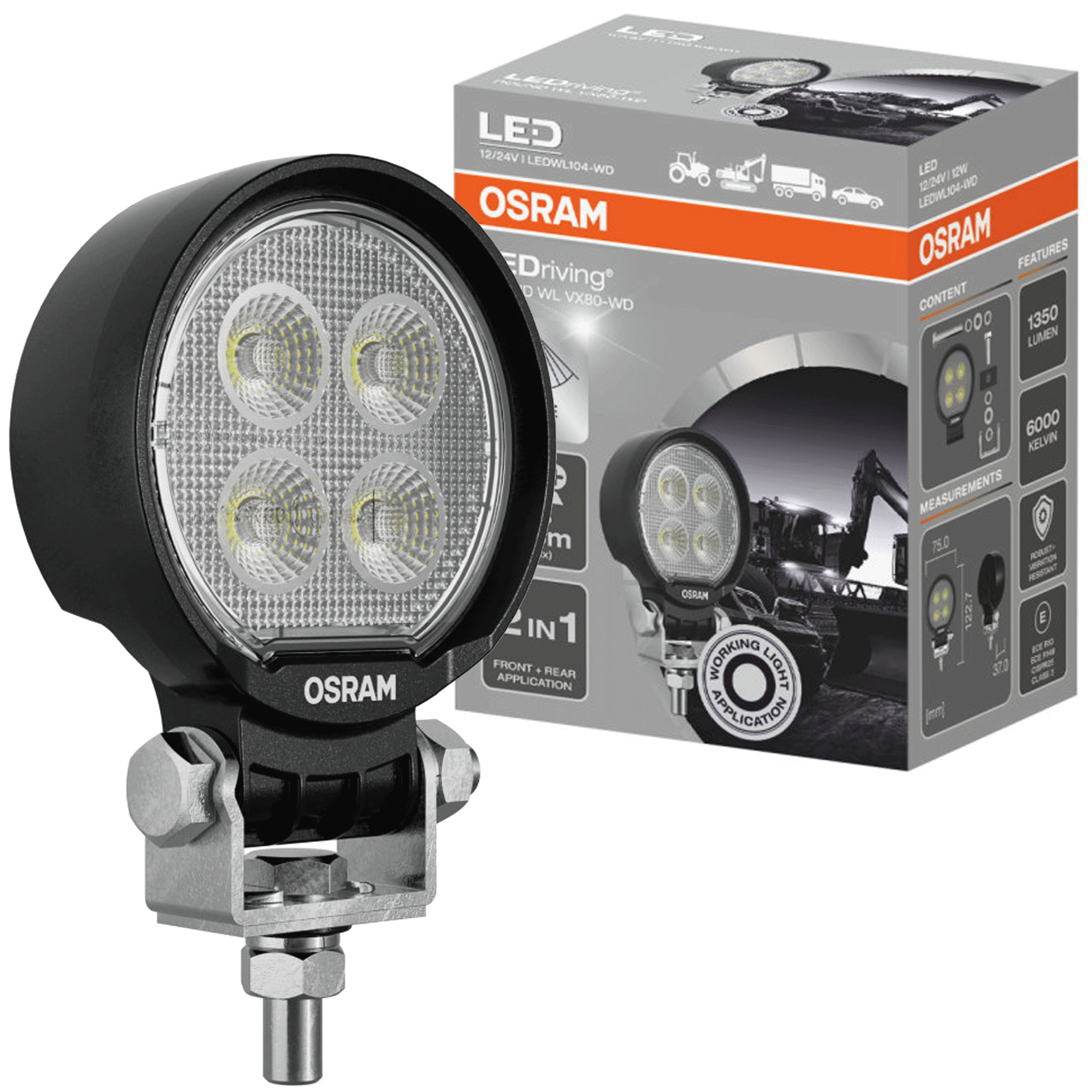 Osram Lampa LEDriving ROUND WL VX80-WD
