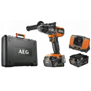 Wiertarko-Wkrętarka Udar AEG 18V Bezszczotkowa 110 Nm 2x Aku 4.0 Ah + Ład