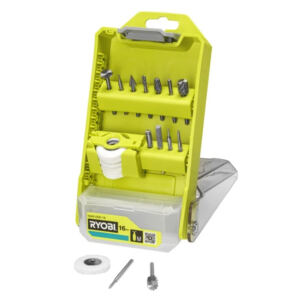RYOBI 16-częściowy Zestaw do Rzeźbienia i Grawerowania RAR100K-16