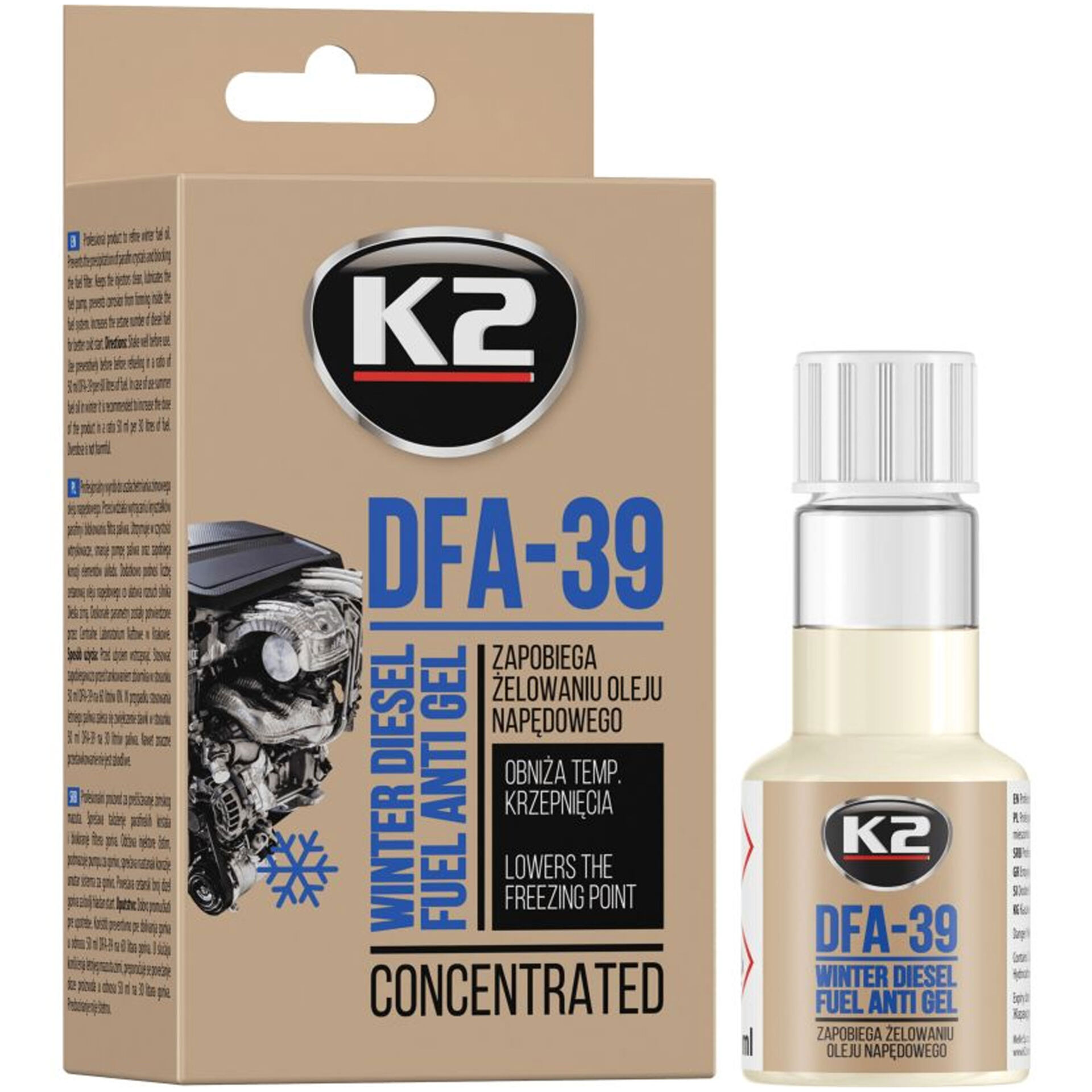 K2 T310 DFA-39. Dodatek do Diesla 50ml