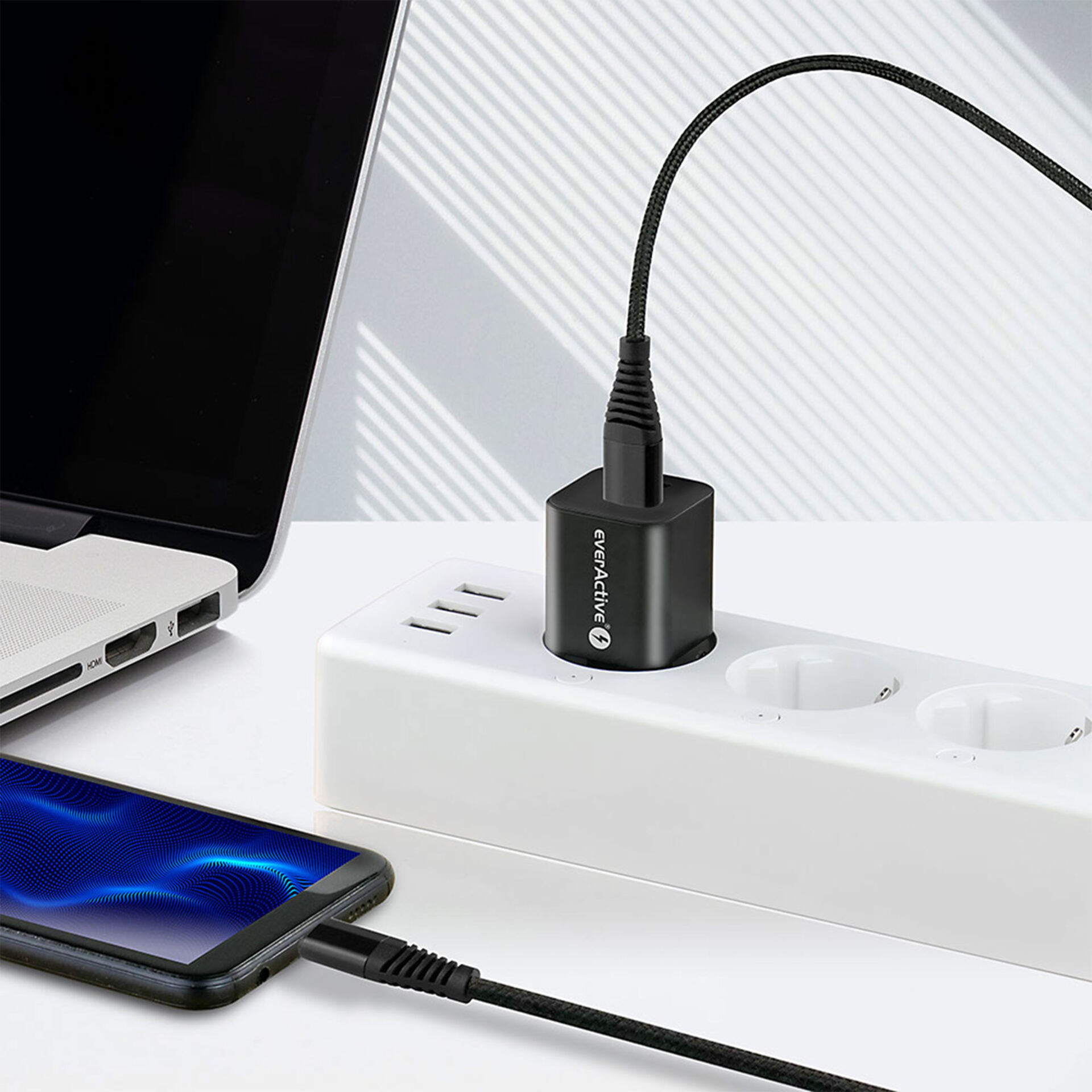 everActive Kabel USB-USB C 1m CBB-1CHB - obrazek 4