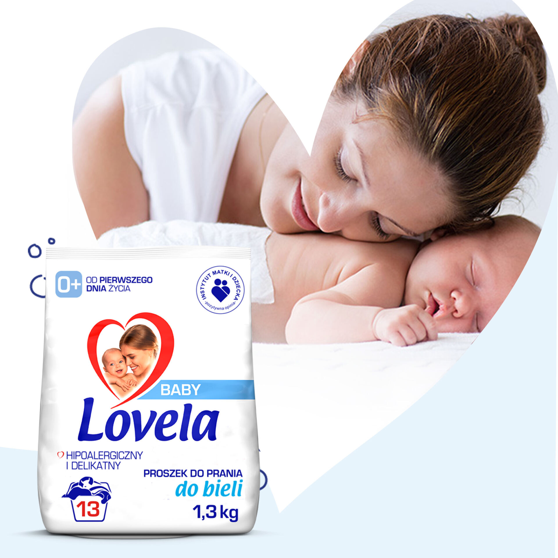 Lovela Baby hipoalergiczny proszek do prania bieli 1,3 kg - obrazek 5
