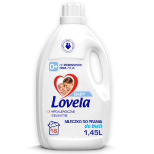 Lovela Baby hipoalergiczne mleczko płyn do prania bieli 1,45L
