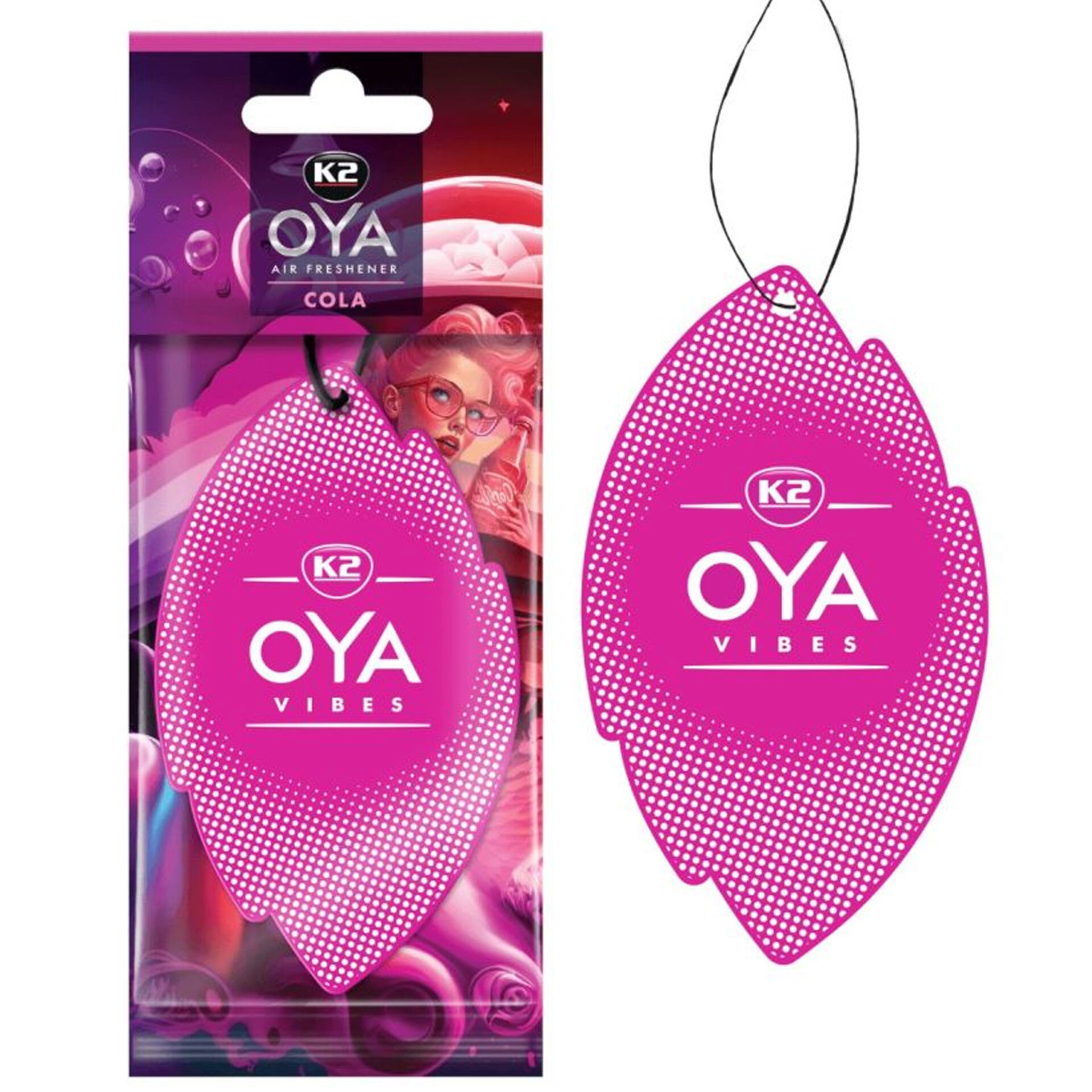 K2 V913 OYA Vibes Cola Zawieszka Zapachowa Różowa