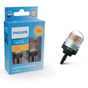 Philips LED Ultinon Pro7000 W21/5W Amber AU70 12/24V X2