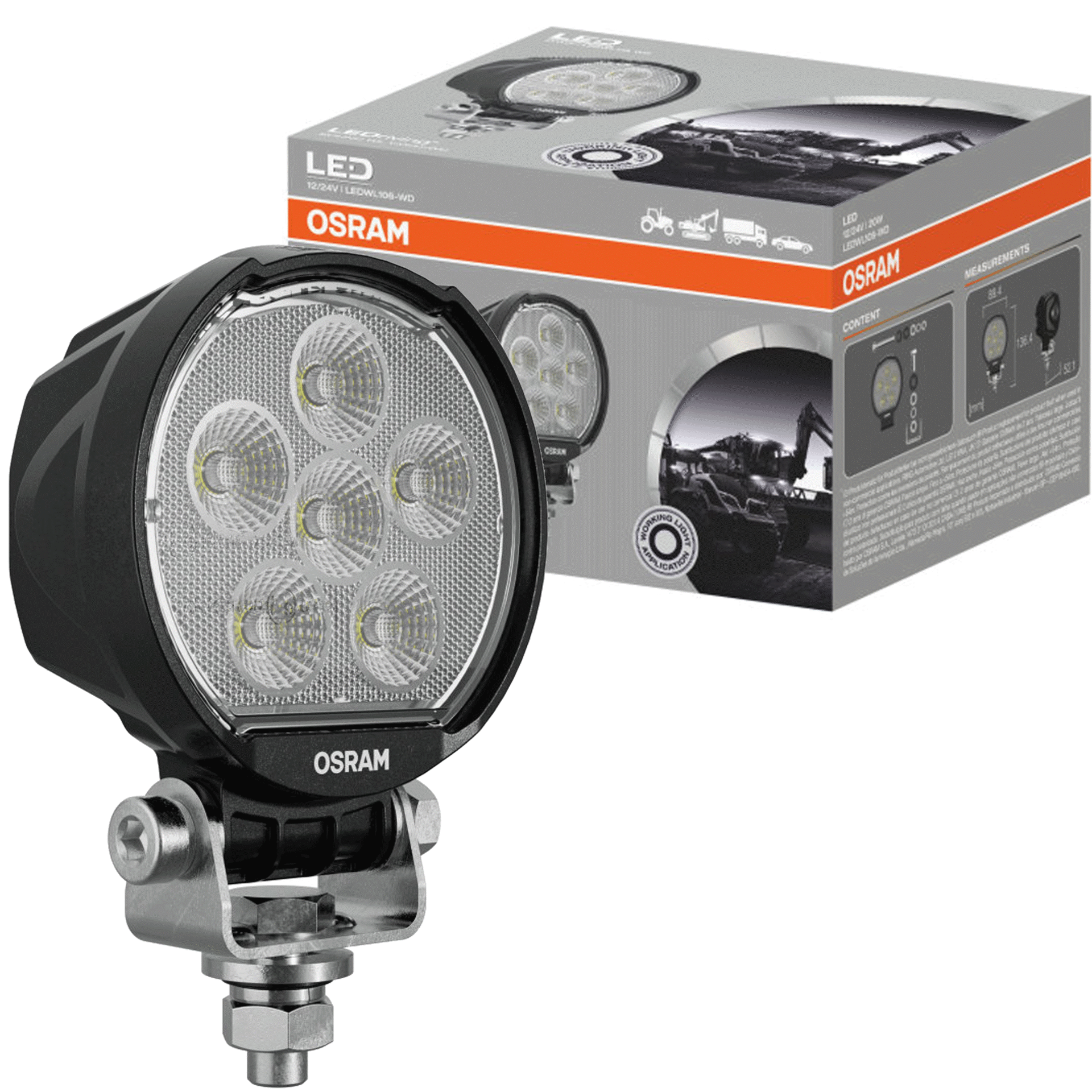 Osram Lampa LEDriving ROUND WL VX100-WD