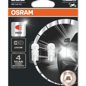 Osram 呕ar贸wka Ledowa Led Premium New W5W Red Czerwona STOP