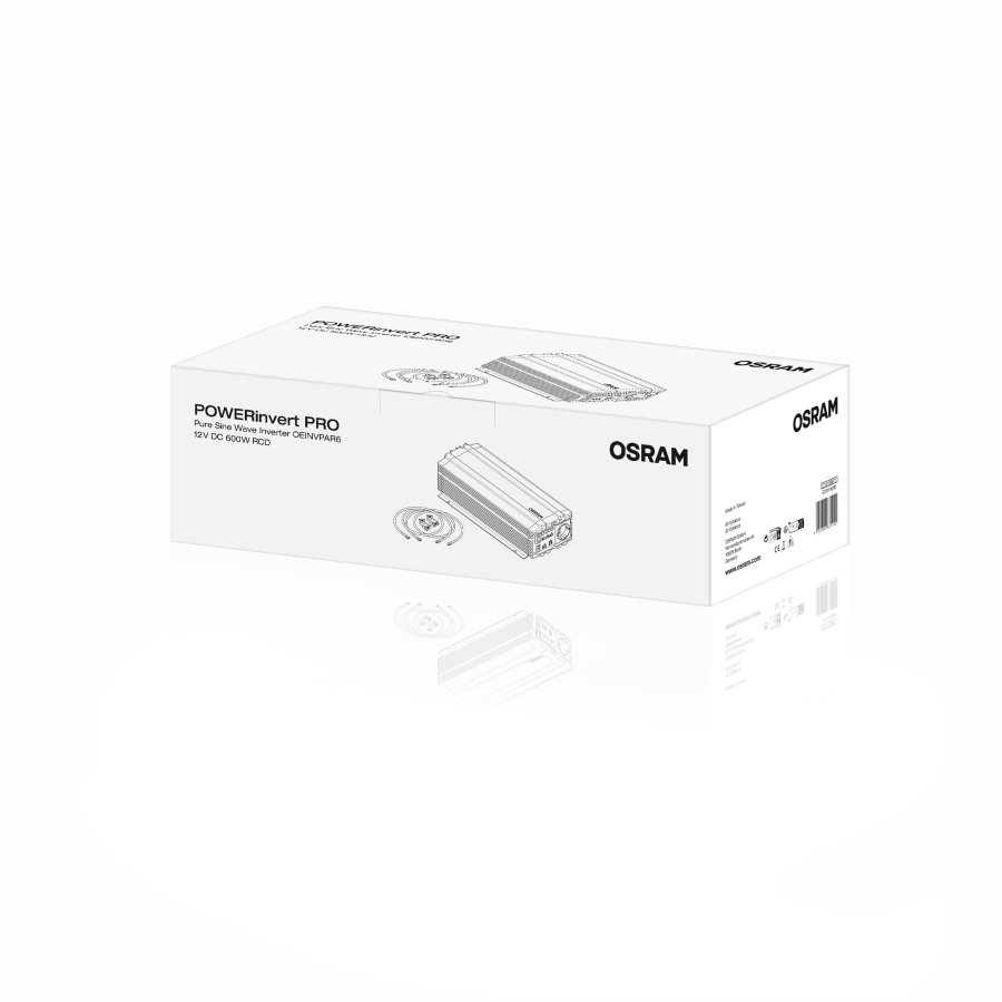 OSRAM Inwerter falowy z sinusoidą czystą moc 600W - obrazek 4