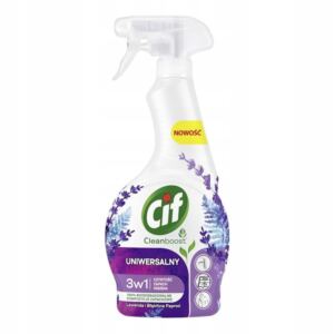 CIF Cleanboost Uniwersalny Płyn do czyszczenia w Spray'u 3w1 Lawenda 500 ml