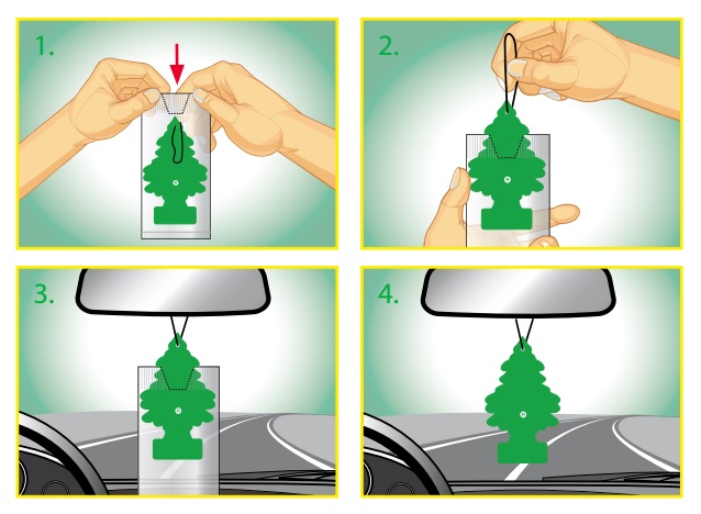 WUNDER-BAUM Choinka Zapachowa Zapach Samochodowy do Auta Sentiment Relaks - obrazek 2