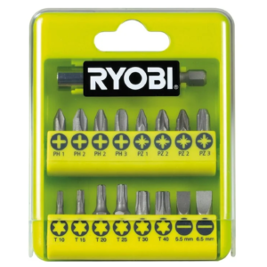 RYOBI Zestaw Bitów 17szt RAK17SD Uniwersalne