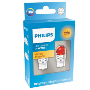 Philips Żarówki Led W21W Amber AU60 Pomarańczowa