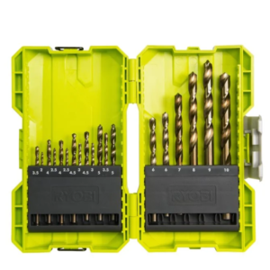 RYOBI Wiertła do Metalu HSS-G - 19 sztuk Zestaw RAK19HSS2