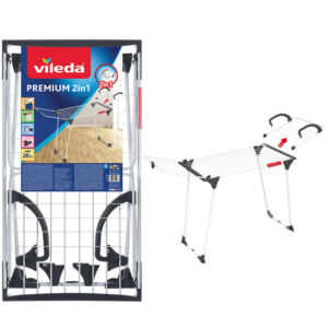 Vileda Suszarka do ubrań Premium 2 w 1 Grzejnikowa