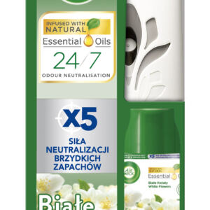 Air Wick Automatyczny odświeżacz powietrza + wkład białe kwiaty 250ml